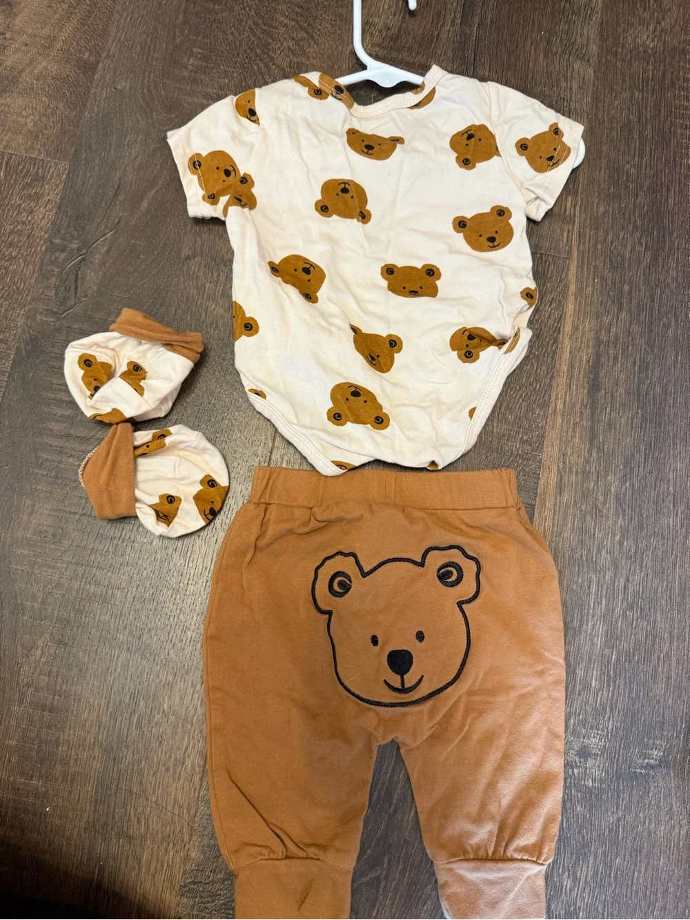 Brown Bear Baby Outfit